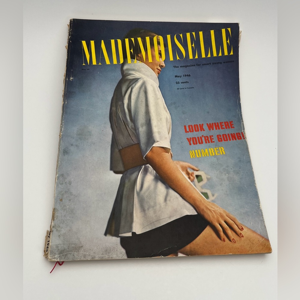 Vintage Mademoiselle Magazine from May 1946
